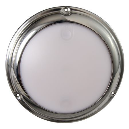 LUMITEC TouchDome-Dome Light-Polished SS Finish-2-Color White/Blue Dimming 101097